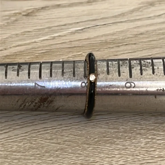 Gold Tone/Black Crystal Ring - Picture 3 of 3